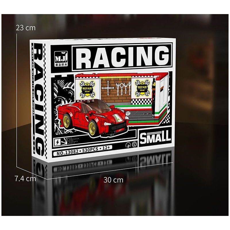 BEAUTY AND 13082 XE SÁU LƯỚI FERRARI bộ đồ chơi xếp lắp ráp ghép mô hình Speed Champions Racing Cars Đua Xe Công Thức 530 khối