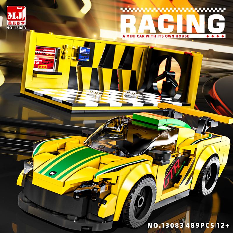 BEAUTIFUL AND 13083 non  XE SÁU KHUNG MCLAREN GT bộ đồ chơi xếp lắp ráp ghép mô hình Speed Champions Racing Cars Đua Xe Công Thức 489 khối