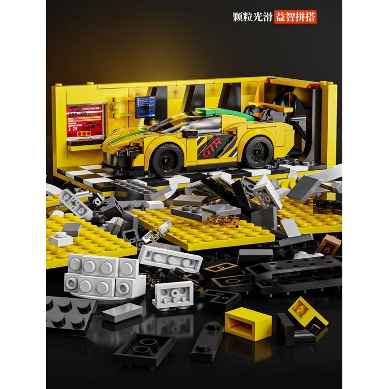 BEAUTY AND 13083 XE SÁU KHUNG MCLAREN GT bộ đồ chơi xếp lắp ráp ghép mô hình Speed Champions Racing Cars Đua Xe Công Thức 489 khối