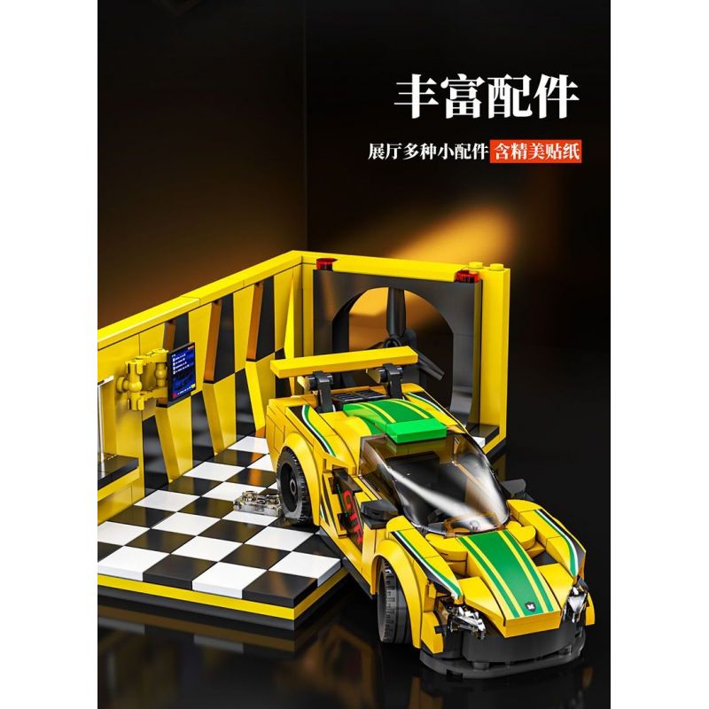 BEAUTY AND 13083 XE SÁU KHUNG MCLAREN GT bộ đồ chơi xếp lắp ráp ghép mô hình Speed Champions Racing Cars Đua Xe Công Thức 489 khối