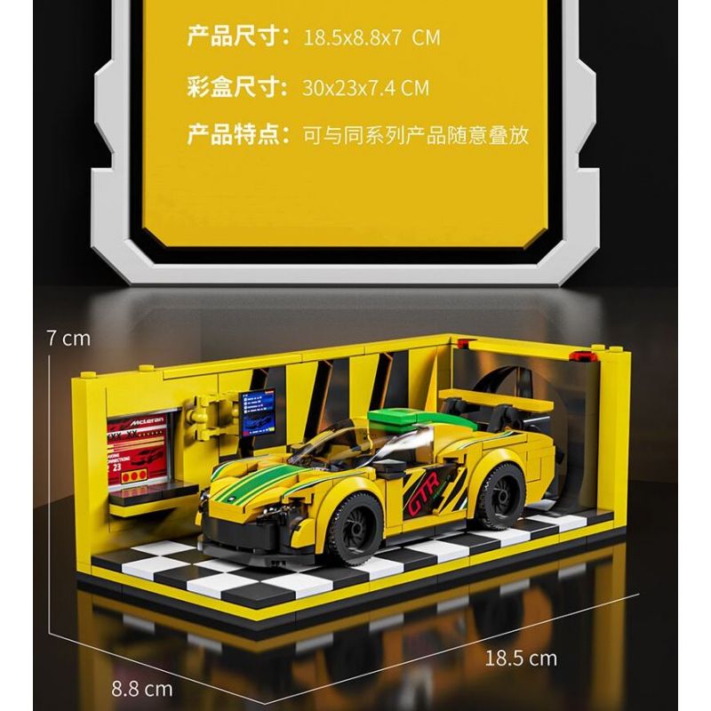 BEAUTY AND 13083 XE SÁU KHUNG MCLAREN GT bộ đồ chơi xếp lắp ráp ghép mô hình Speed Champions Racing Cars Đua Xe Công Thức 489 khối