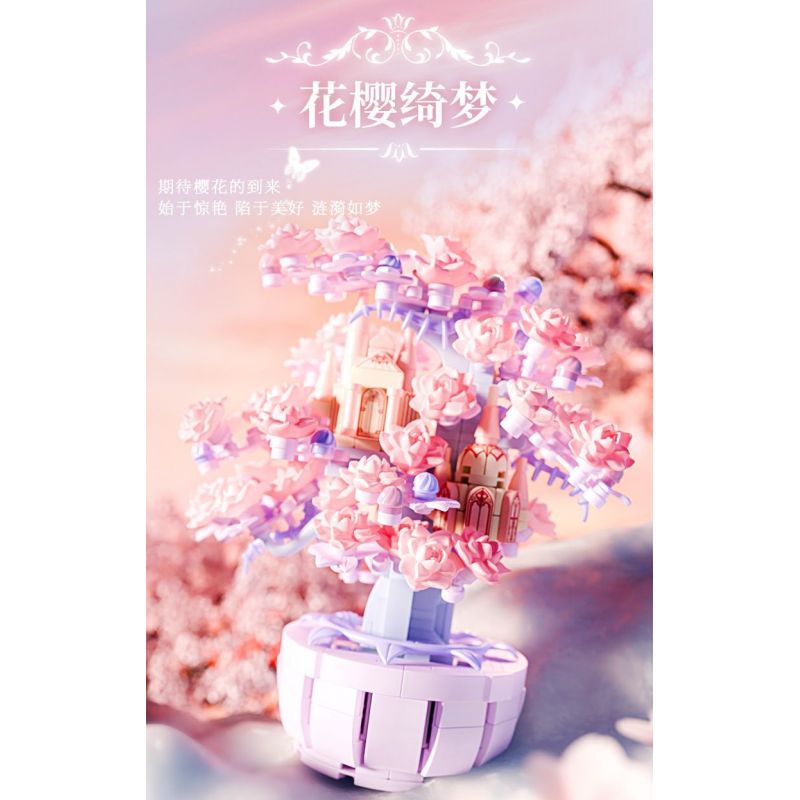 GEKKOSHA 802806 MÙA HOA ANH ĐÀO GIẤC MƠ bộ đồ chơi xếp lắp ráp ghép mô hình CHERRY BLOSSOM SEASON