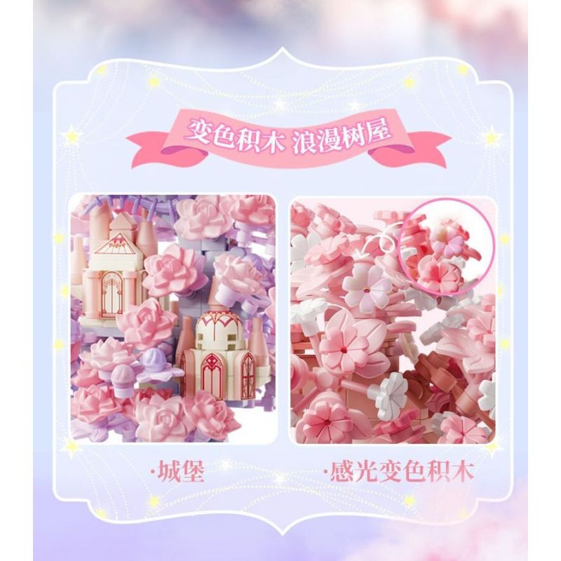 GEKKOSHA 802806 MÙA HOA ANH ĐÀO GIẤC MƠ bộ đồ chơi xếp lắp ráp ghép mô hình CHERRY BLOSSOM SEASON