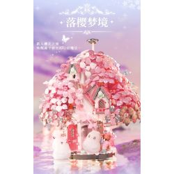 GEKKOSHA 802808 MÙA HOA ANH ĐÀO XỨ SỞ RƠI MỘNG MƠ bộ đồ chơi xếp lắp ráp ghép mô hình CHERRY BLOSSOM SEASON 1372 khối