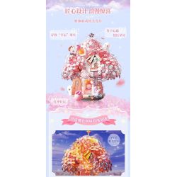 GEKKOSHA 802808 MÙA HOA ANH ĐÀO XỨ SỞ RƠI MỘNG MƠ bộ đồ chơi xếp lắp ráp ghép mô hình CHERRY BLOSSOM SEASON 1372 khối