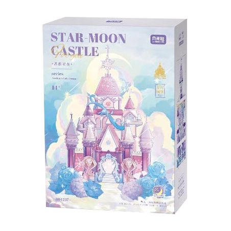 GEKKOSHA 804237 ĐÊM ĐẦY SAO HOA HỒNG bộ đồ chơi xếp lắp ráp ghép mô hình STAR MOON CASTLE 1747 khối
