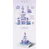 GEKKOSHA 804237 ĐÊM ĐẦY SAO HOA HỒNG bộ đồ chơi xếp lắp ráp ghép mô hình STAR MOON CASTLE 1747 khối