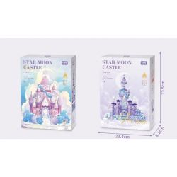 GEKKOSHA 804237 ĐÊM ĐẦY SAO HOA HỒNG bộ đồ chơi xếp lắp ráp ghép mô hình STAR MOON CASTLE 1747 khối