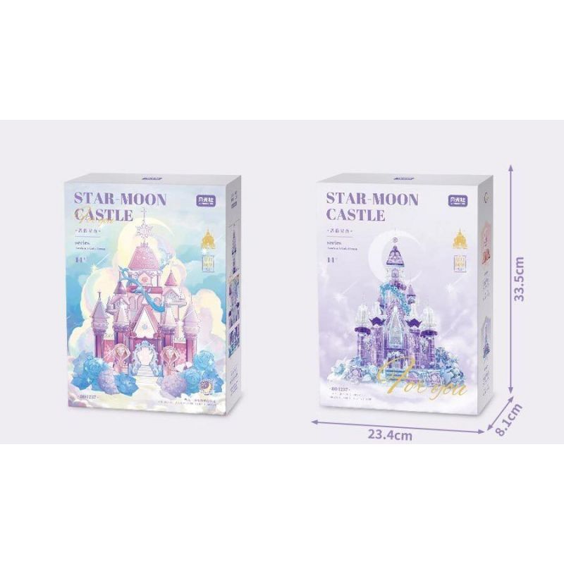 GEKKOSHA 804237 ĐÊM ĐẦY SAO HOA HỒNG bộ đồ chơi xếp lắp ráp ghép mô hình STAR MOON CASTLE 1747 khối