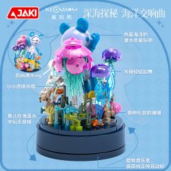 JAKI JK6255 6255 HỘP NHẠC GẤU SAO KHÁM PHÁ BIỂN SÂU bộ đồ chơi xếp lắp ráp ghép mô hình
