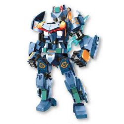 SEMBO 106063 VINH QUANG BÁ CHỦ TỨ THÁNH THÚ BẮC MINH HUYỀN VŨ bộ đồ chơi xếp lắp ráp ghép mô hình ROBOT WORLD 389 khối