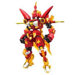 SEMBO 106064 VINH QUANG BÁ CHỦ TỨ THÁNH THÚ NANBA SUZAKU bộ đồ chơi xếp lắp ráp ghép mô hình ROBOT WORLD 395 khối