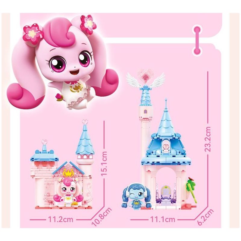 SEMBO 616202 616203 616204 616201 DỄ THƯƠNG TUYỆT VỜI LÂU ĐÀI HÀNH TINH CẢM XÚC 4 MÔ HÌNH TIỀN SẢNH GƯƠNG MA THUẬT TÌNH YÊU ĐỈNH HAOHAO NHÀ KÍNH HOÀNG GIA ĐAM MÊ LỚP HỌC TRUNG THỰC bộ đồ chơi xếp lắp ráp ghép mô hình Movie & Game Phim Và Trò Chơi 582 khối