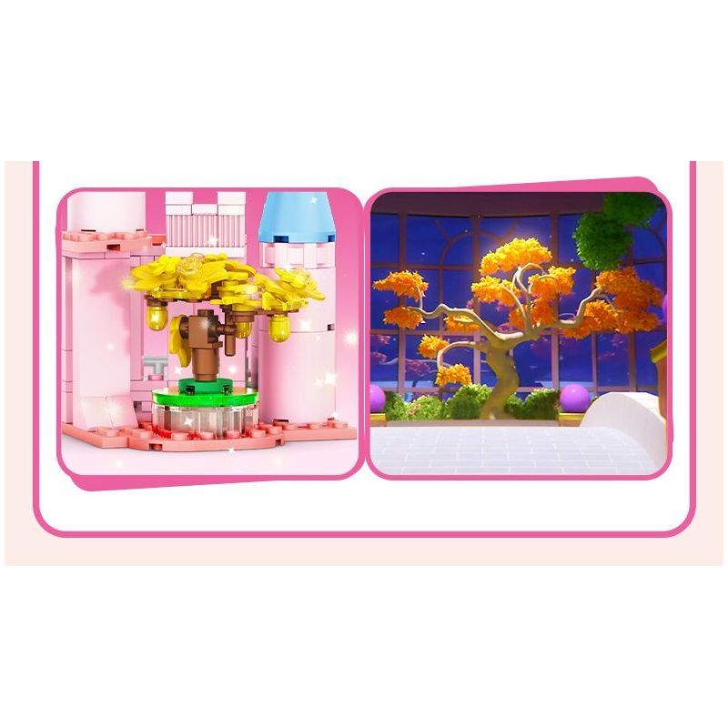 SEMBO 616202 616203 616204 616201 DỄ THƯƠNG TUYỆT VỜI LÂU ĐÀI HÀNH TINH CẢM XÚC 4 MÔ HÌNH TIỀN SẢNH GƯƠNG MA THUẬT TÌNH YÊU ĐỈNH HAOHAO NHÀ KÍNH HOÀNG GIA ĐAM MÊ LỚP HỌC TRUNG THỰC bộ đồ chơi xếp lắp ráp ghép mô hình Movie & Game Phim Và Trò Chơi 582 khối