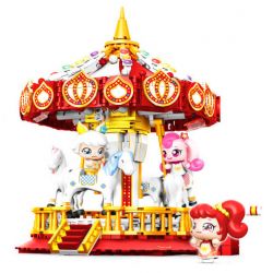 SEMBO 616206 CÔNG VIÊN GIẢI TRÍ TUYỆT VỜI VÀ DỄ THƯƠNG BĂNG CHUYỀN bộ đồ chơi xếp lắp ráp ghép mô hình Movie & Game Phim Và Trò Chơi 822 khối