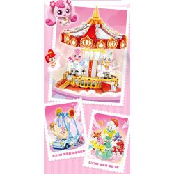 SEMBO 616206 CÔNG VIÊN GIẢI TRÍ TUYỆT VỜI VÀ DỄ THƯƠNG BĂNG CHUYỀN bộ đồ chơi xếp lắp ráp ghép mô hình Movie & Game Phim Và Trò Chơi 822 khối