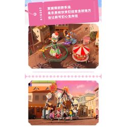 SEMBO 616207 CÔNG VIÊN GIẢI TRÍ TUYỆT VỜI VÀ DỄ THƯƠNG NHỮNG CHIẾC XE THUYỀN BẬP BÊNH bộ đồ chơi xếp lắp ráp ghép mô hình Movie & Game Phim Và Trò Chơi 716 khối