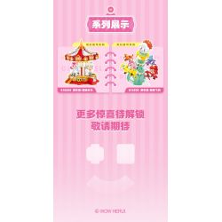 SEMBO 616207 CÔNG VIÊN GIẢI TRÍ TUYỆT VỜI VÀ DỄ THƯƠNG NHỮNG CHIẾC XE THUYỀN BẬP BÊNH bộ đồ chơi xếp lắp ráp ghép mô hình Movie & Game Phim Và Trò Chơi 716 khối