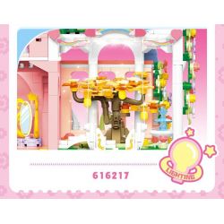 SEMBO 616217 TUYỆT VỜI VÀ DỄ THƯƠNG PHIÊN BẢN DELUXE PLANET CASTLE bộ đồ chơi xếp lắp ráp ghép mô hình Movie & Game Phim Và Trò Chơi 1622 khối