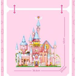 SEMBO 616217 TUYỆT VỜI VÀ DỄ THƯƠNG PHIÊN BẢN DELUXE PLANET CASTLE bộ đồ chơi xếp lắp ráp ghép mô hình Movie & Game Phim Và Trò Chơi 1622 khối