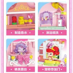 SEMBO 616222 MENKE TUYỆT VỜI CUỐN SÁCH MA THUẬT CỦA HỌC VIỆN bộ đồ chơi xếp lắp ráp ghép mô hình Movie & Game Phim Và Trò Chơi 650 khối