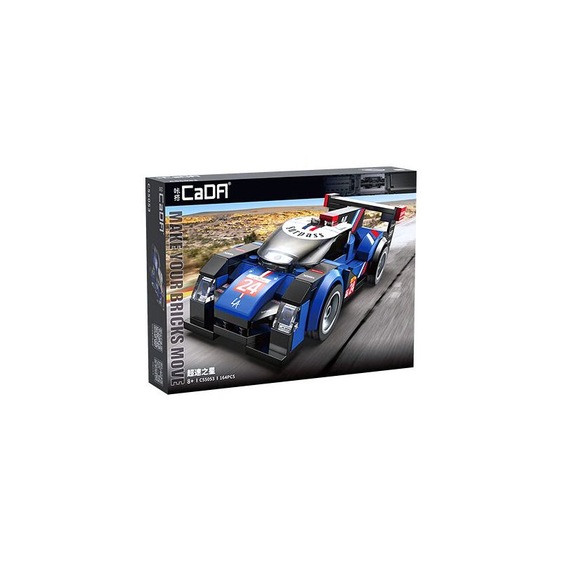 CADA DOUBLEE C55053 55053 NGÔI SAO SIÊU TỐC bộ đồ chơi xếp lắp ráp ghép mô hình Speed Champions Racing Cars Đua Xe Công Thức 164 khối