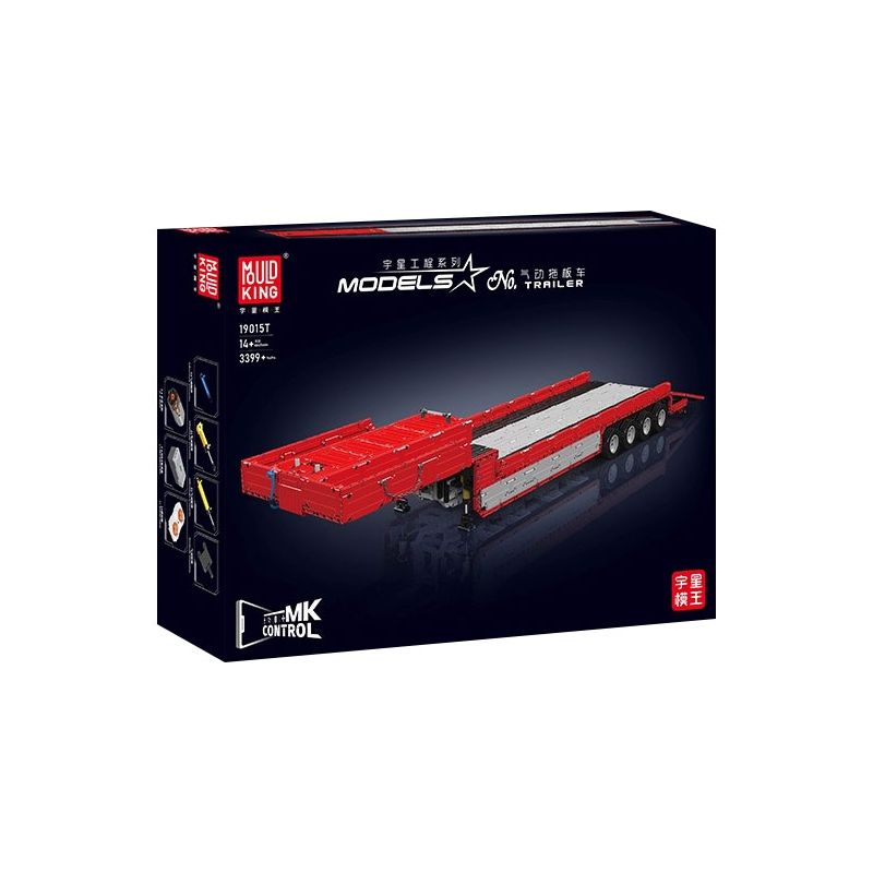 MouldKing 19015T Mould King 19015T XE NÂNG PALLET KHÍ NÉN bộ đồ chơi xếp lắp ráp ghép mô hình Technic TRAILER Kỹ Thuật Công Nghệ Cao Mô Hình Phương Tiện 3399 khối