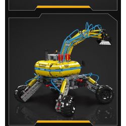 MouldKing 17060 Mould King 17060 MÁY XÚC MỌI ĐỊA HÌNH bộ đồ chơi xếp lắp ráp ghép mô hình Technic PNEUMATIC ALL-TERRAIN EXCAVATOR Kỹ Thuật Công Nghệ Cao Mô Hình Phương Tiện 1392 khối