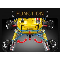 MouldKing 17060 Mould King 17060 MÁY XÚC MỌI ĐỊA HÌNH bộ đồ chơi xếp lắp ráp ghép mô hình Technic PNEUMATIC ALL-TERRAIN EXCAVATOR Kỹ Thuật Công Nghệ Cao Mô Hình Phương Tiện 1392 khối