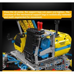 MouldKing 17060 Mould King 17060 MÁY XÚC MỌI ĐỊA HÌNH bộ đồ chơi xếp lắp ráp ghép mô hình Technic PNEUMATIC ALL-TERRAIN EXCAVATOR Kỹ Thuật Công Nghệ Cao Mô Hình Phương Tiện 1392 khối