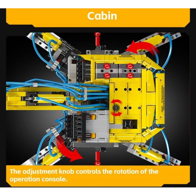 MouldKing 17060 Mould King 17060 MÁY XÚC MỌI ĐỊA HÌNH bộ đồ chơi xếp lắp ráp ghép mô hình Technic PNEUMATIC ALL-TERRAIN EXCAVATOR Kỹ Thuật Công Nghệ Cao Mô Hình Phương Tiện 1392 khối