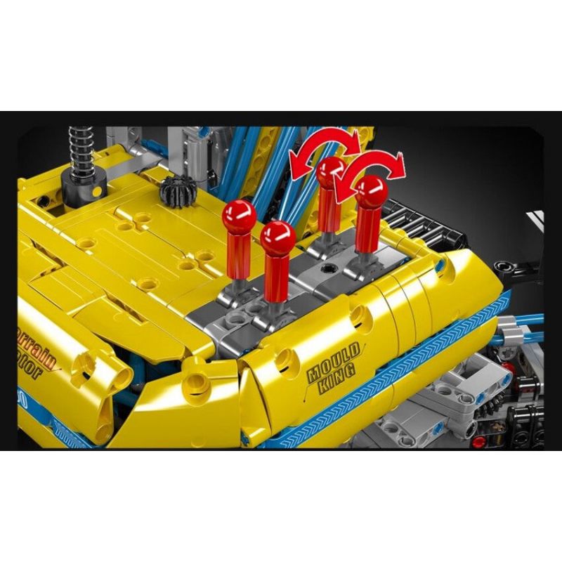 MouldKing 17060 Mould King 17060 MÁY XÚC MỌI ĐỊA HÌNH bộ đồ chơi xếp lắp ráp ghép mô hình Technic PNEUMATIC ALL-TERRAIN EXCAVATOR Kỹ Thuật Công Nghệ Cao Mô Hình Phương Tiện 1392 khối