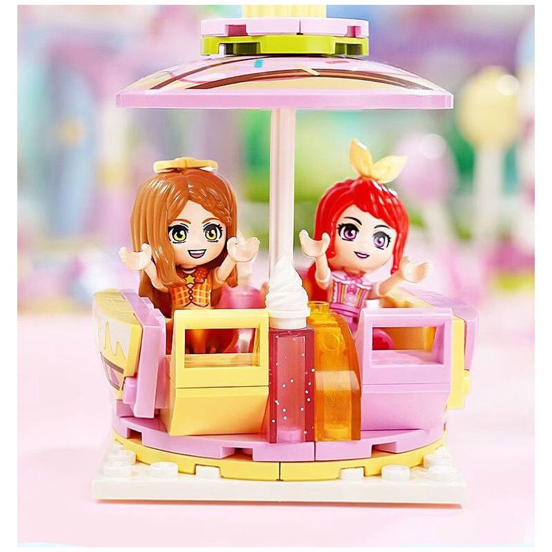 QMAN ENLIGHTEN KEEPPLEY 31018 SÂN CHƠI TÌNH YÊU TỎA SÁNG bộ đồ chơi xếp lắp ráp ghép mô hình Girl Con Gái 901 khối