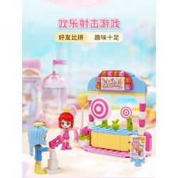 QMAN ENLIGHTEN KEEPPLEY 31018 SÂN CHƠI TÌNH YÊU TỎA SÁNG bộ đồ chơi xếp lắp ráp ghép mô hình Girl Con Gái 901 khối