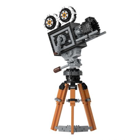 MOYU BLOCK MY97132 97132 MÁY ẢNH RETRO PHIM bộ đồ chơi xếp lắp ráp ghép mô hình Creator CINE CAMERA Sáng Tạo 593 khối