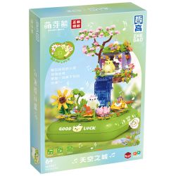 ZHEGAO 661007 BUD BEAR LÂU ĐÀI TRÊN BẦU TRỜI bộ đồ chơi xếp lắp ráp ghép mô hình DOORO BEAR 970 khối