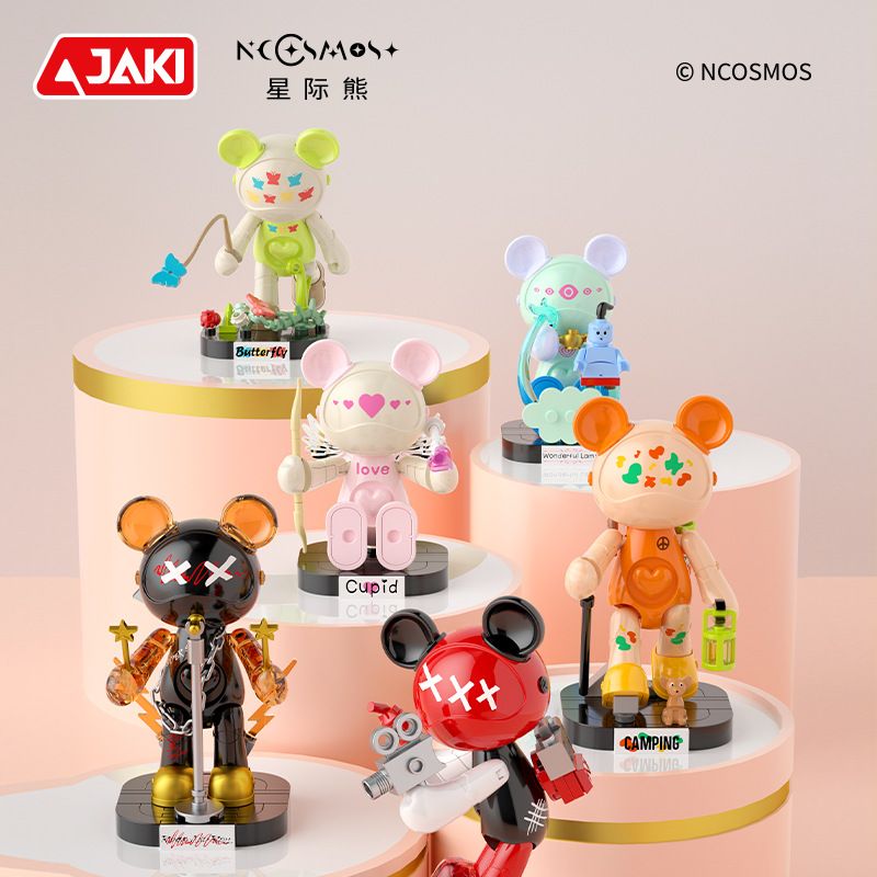 JAKI JK6258 6258 HỘP MÙ GẤU NGÔI SAO MA THUẬT bộ đồ chơi xếp lắp ráp ghép mô hình MAGIC NCOSMOS