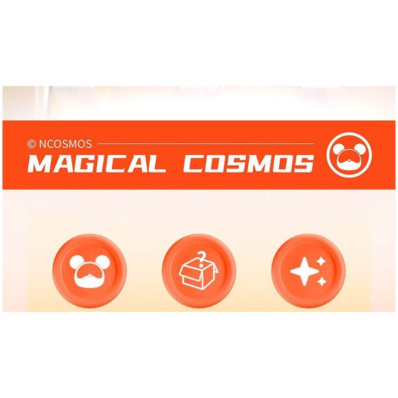 JAKI JK6258 6258 HỘP MÙ GẤU NGÔI SAO MA THUẬT bộ đồ chơi xếp lắp ráp ghép mô hình MAGIC NCOSMOS