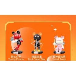 JAKI JK6258 6258 HỘP MÙ GẤU NGÔI SAO MA THUẬT bộ đồ chơi xếp lắp ráp ghép mô hình MAGIC NCOSMOS