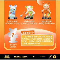 JAKI JK6258 6258 HỘP MÙ GẤU NGÔI SAO MA THUẬT bộ đồ chơi xếp lắp ráp ghép mô hình MAGIC NCOSMOS