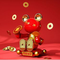 JAKI JK6258 6258 HỘP MÙ GẤU NGÔI SAO MA THUẬT bộ đồ chơi xếp lắp ráp ghép mô hình MAGIC NCOSMOS