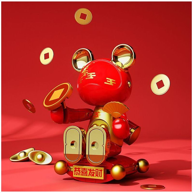 JAKI JK6258 6258 HỘP MÙ GẤU NGÔI SAO MA THUẬT bộ đồ chơi xếp lắp ráp ghép mô hình MAGIC NCOSMOS