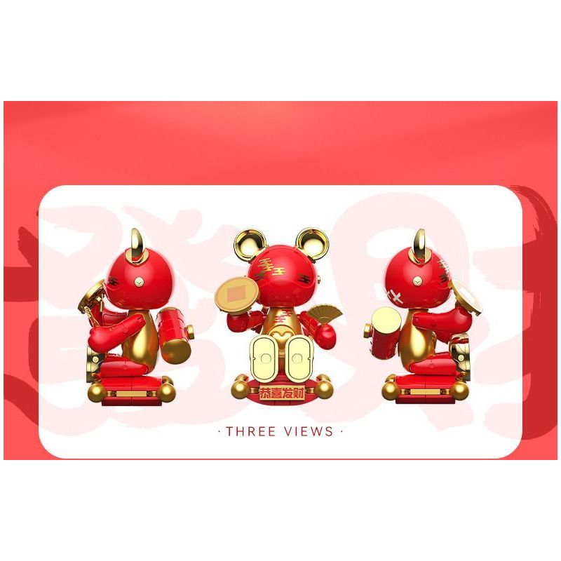 JAKI JK6258 6258 HỘP MÙ GẤU NGÔI SAO MA THUẬT bộ đồ chơi xếp lắp ráp ghép mô hình MAGIC NCOSMOS