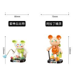 JAKI JK6258 6258 HỘP MÙ GẤU NGÔI SAO MA THUẬT bộ đồ chơi xếp lắp ráp ghép mô hình MAGIC NCOSMOS