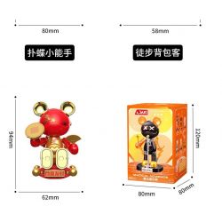 JAKI JK6258 6258 HỘP MÙ GẤU NGÔI SAO MA THUẬT bộ đồ chơi xếp lắp ráp ghép mô hình MAGIC NCOSMOS