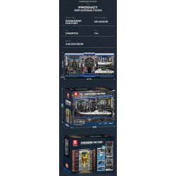 REOBRIX 66038 NHÀ MÁY U-BOAT bộ đồ chơi xếp lắp ráp ghép mô hình SUBMARINE FACTORY 3466 khối