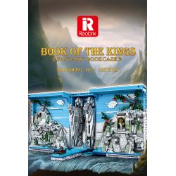 REOBRIX 66039 GIÁ SÁCH CỔNG NHÀ VUA bộ đồ chơi xếp lắp ráp ghép mô hình BOOK OF THE KINGS FANTASY BOOKCASE 3307 khối