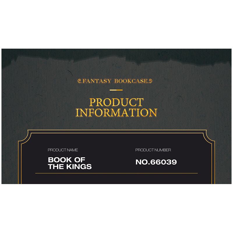 REOBRIX 66039 GIÁ SÁCH CỔNG NHÀ VUA bộ đồ chơi xếp lắp ráp ghép mô hình BOOK OF THE KINGS FANTASY BOOKCASE 3307 khối