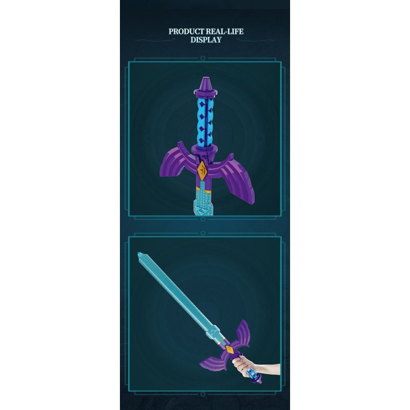 REOBRIX 99014 BẬC THẦY KIẾM bộ đồ chơi xếp lắp ráp ghép mô hình THE SWORD MASTERS 820 khối