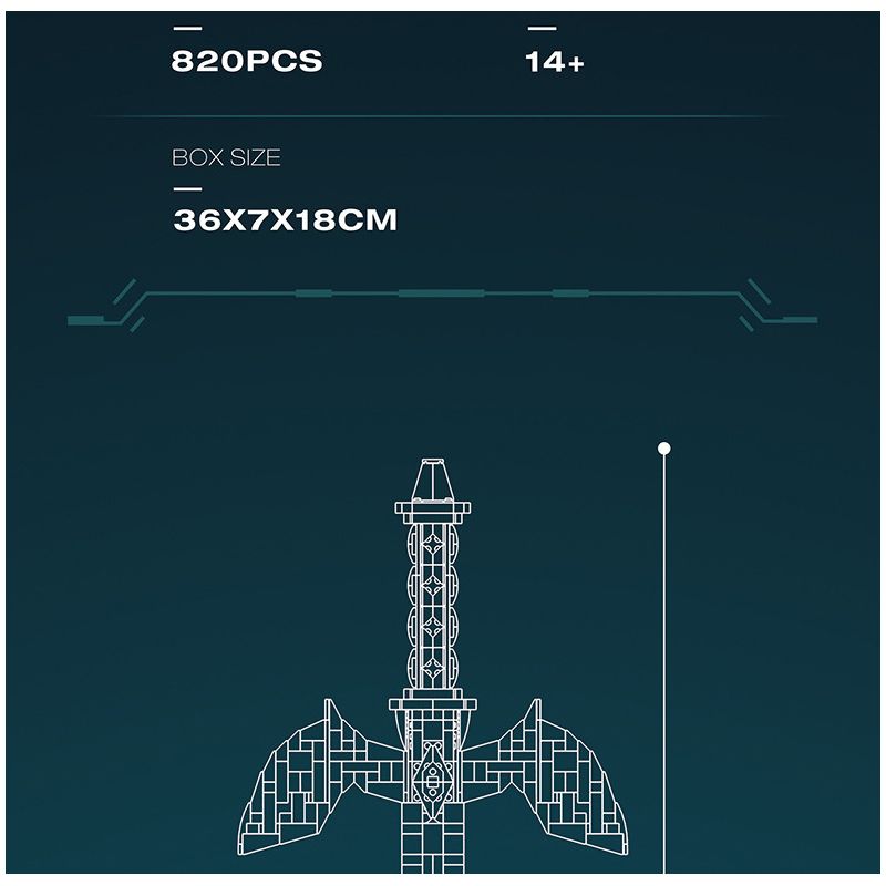 REOBRIX 99014 BẬC THẦY KIẾM bộ đồ chơi xếp lắp ráp ghép mô hình THE SWORD MASTERS 820 khối